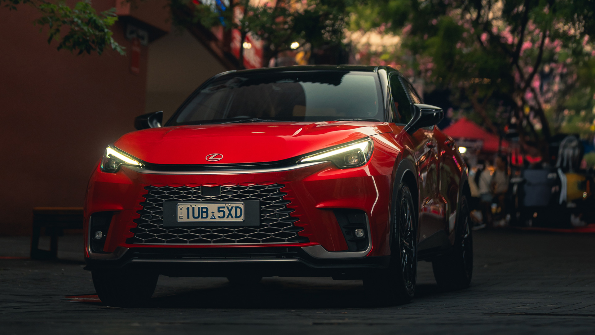 Red Lexus LBX 