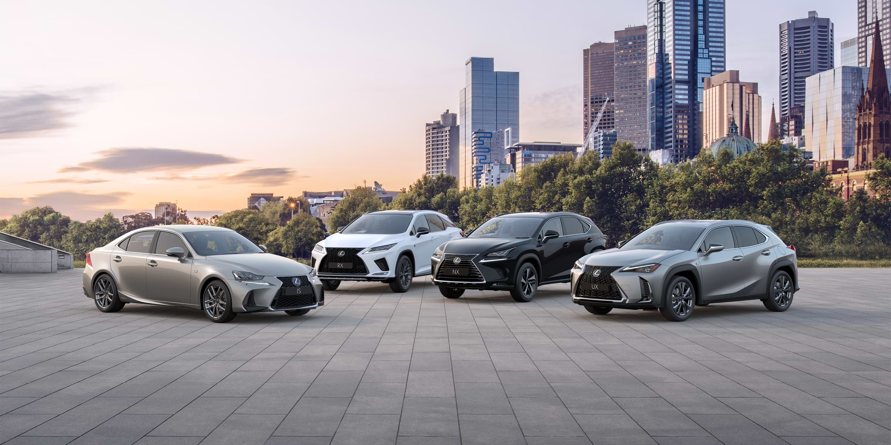 Lexus IS, RX, NX and UX models